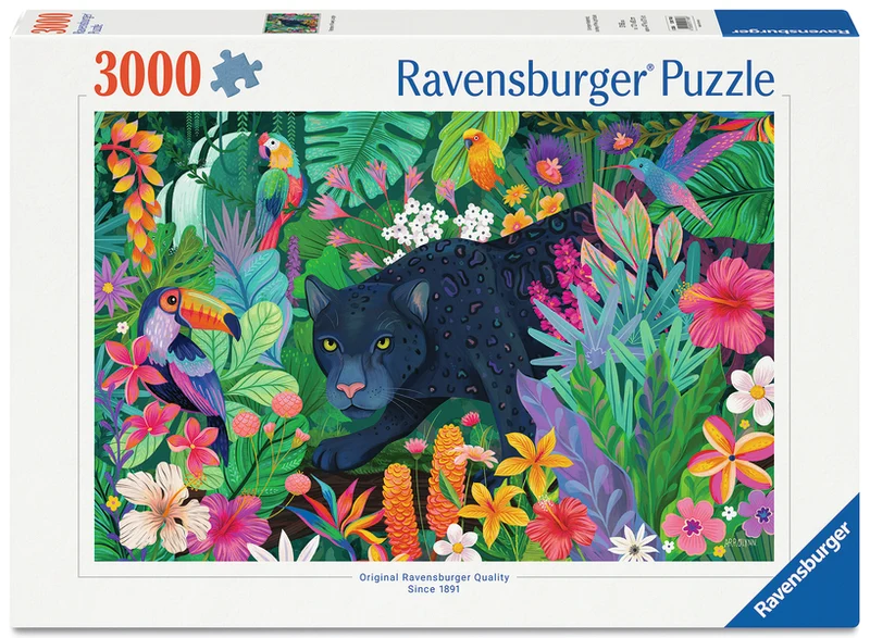 Panther in Flowery Jungle (3000 pcs)