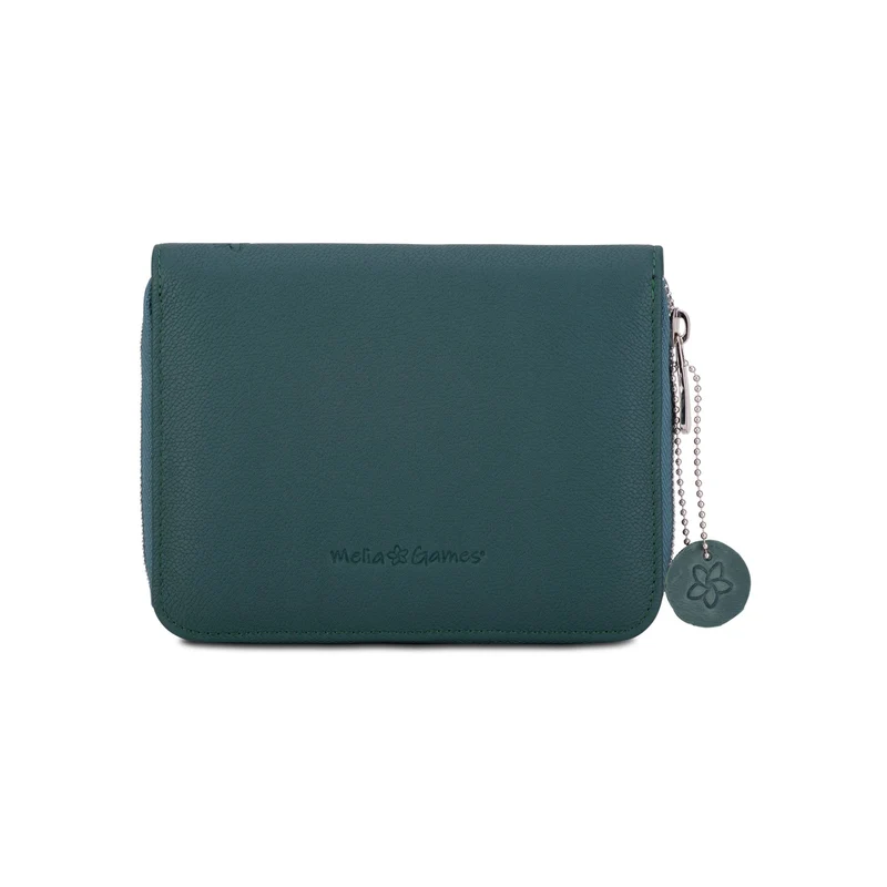 Etui de bridge en cuir pleine fleur - Emeraude