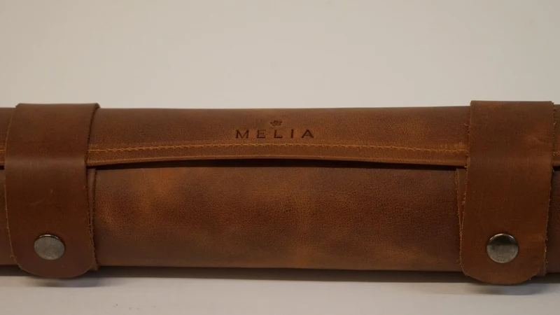 Ensemble jeu d'échecs en cuir - magnétique - Marron - mélia games