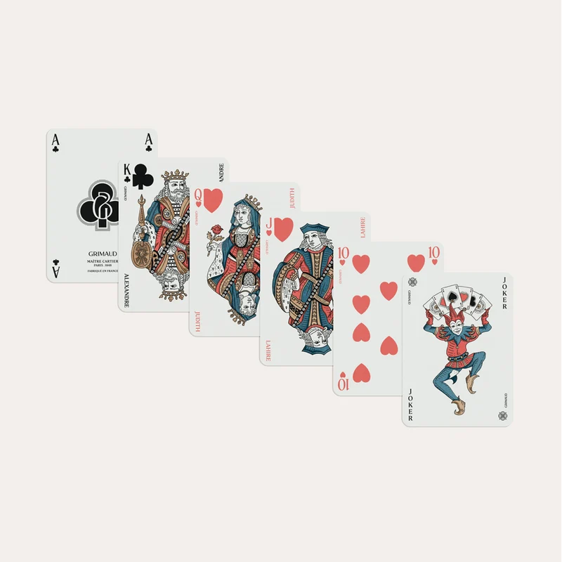 Cartes de Belote Grimaud - Nouvelle édition Luxe - Bleu dauphin