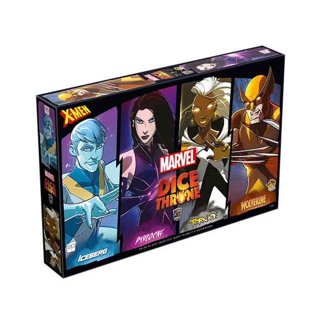 Dice Throne Marvel - Icerberg, Psylocke, Tornade, Wolverine