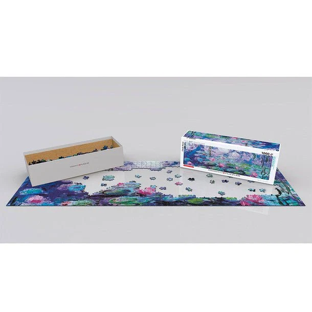 Puzzle Eurographics - 1000 p - panoramique-Les Nymphéas -Claude Monet