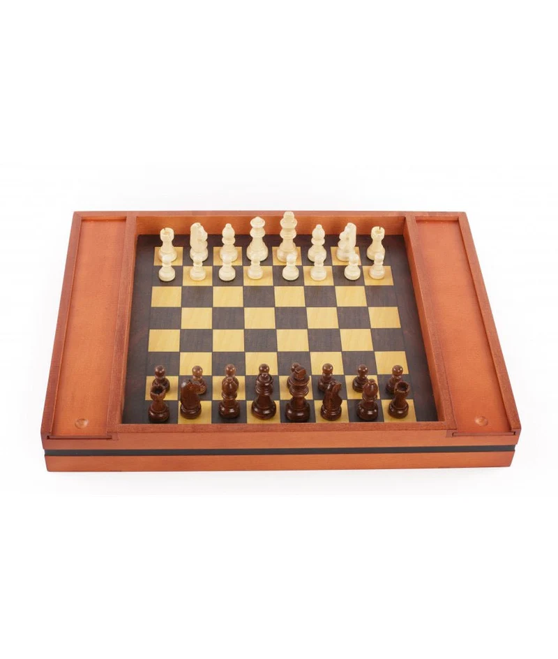 Coffret plumier échecs / dames