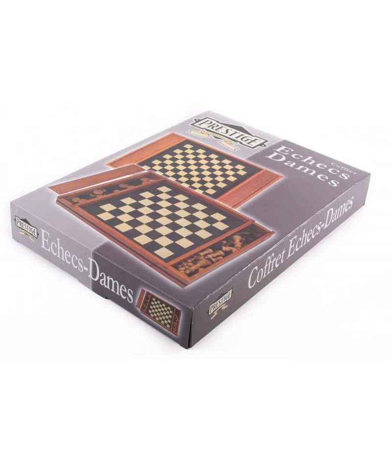 Coffret plumier échecs / dames
