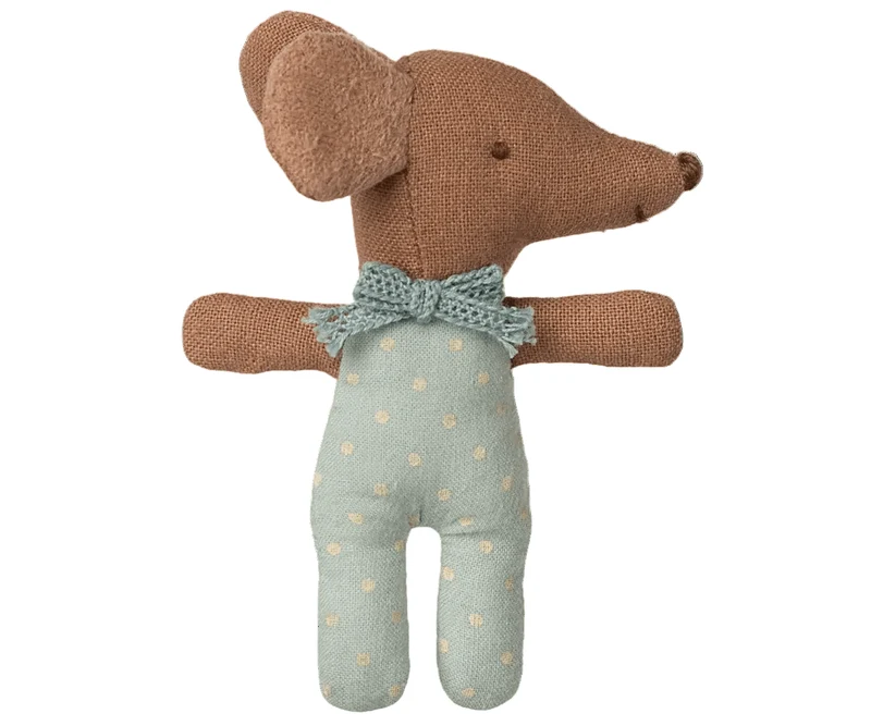 Souris Bébé "Sleepy Wakey" Dans Sa Boîte - Bleu