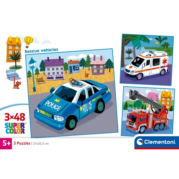 Rescue Vehicles - 3x48 pièces