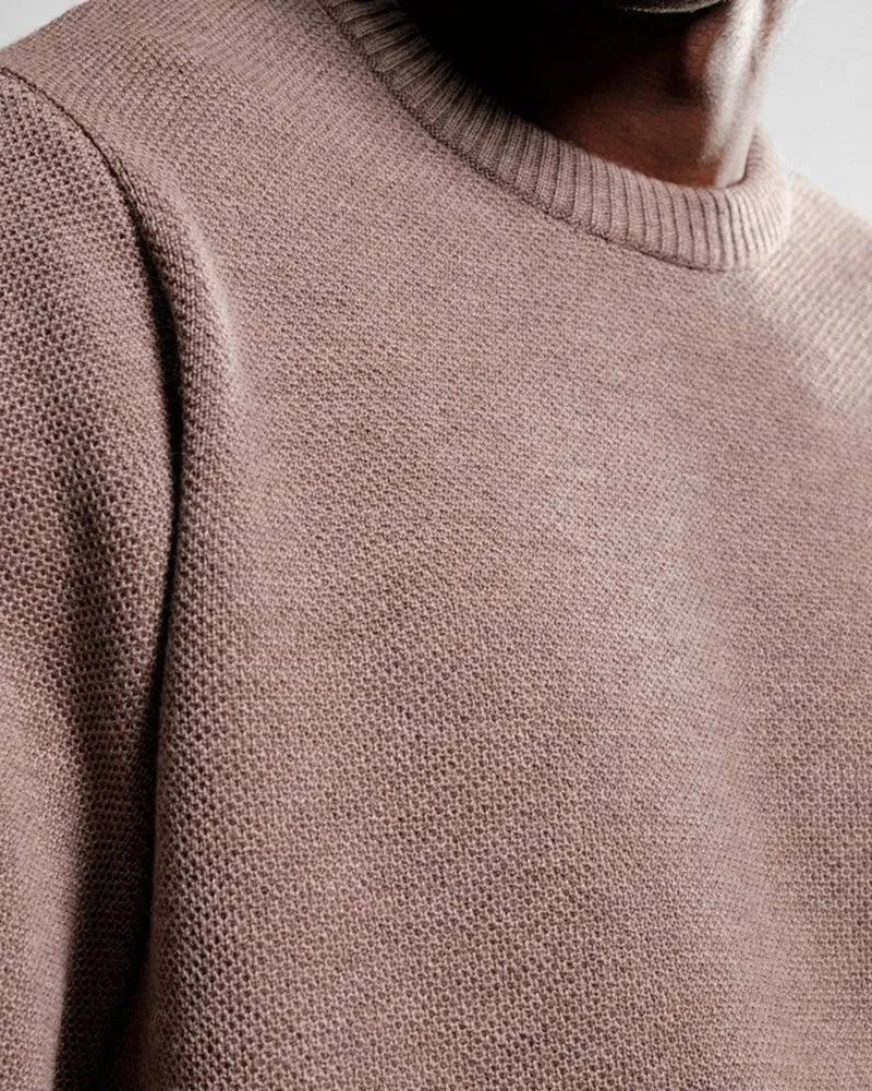 Nitto Knitwear - Pull Youri Col Rond - Taupe