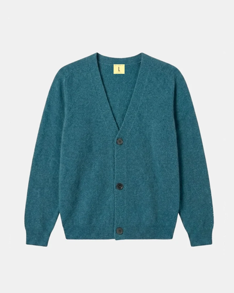 Nitto Knitwear - Cardigan Armen - Bleu Shrub