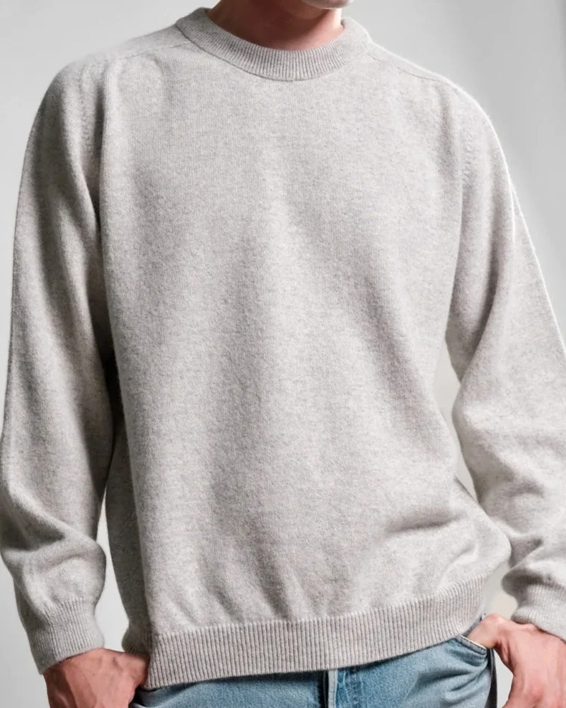 Nitto Knitwear - Pull Armen Col Rond - Silver