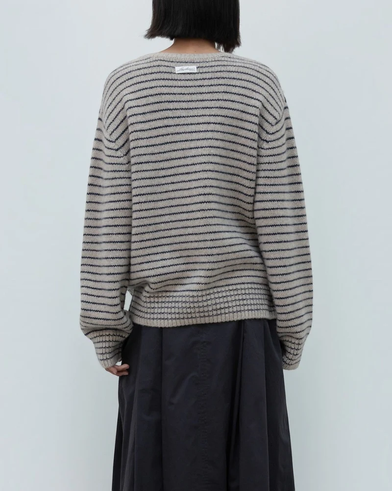 Low Classic - Pull À Rayures - Beige