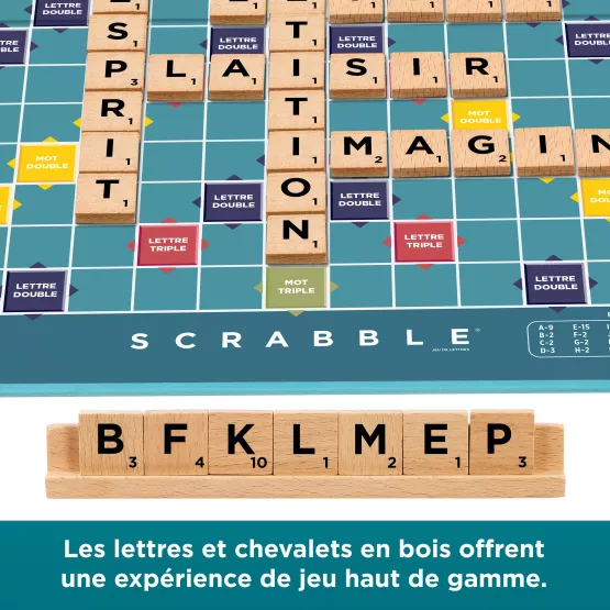 Scrabble Classique 2 en 1 en bois