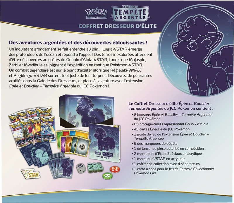Pokemon Coffret Goupix dresseur d'élite Tempête Argentée