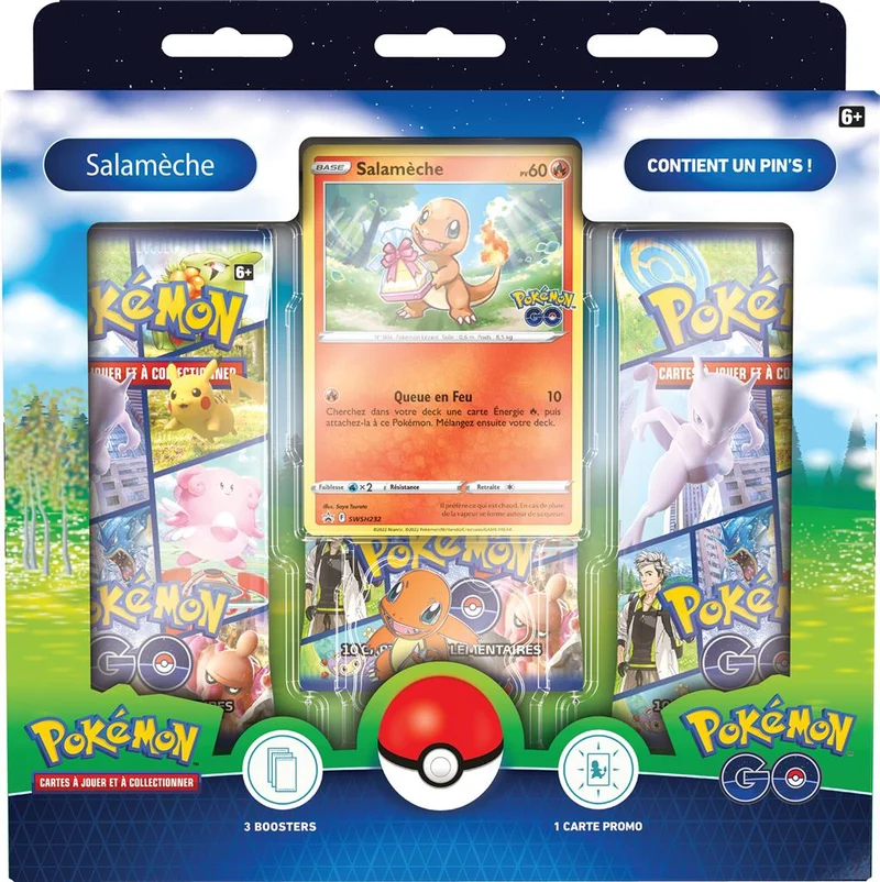 Pokemon GO coffret pin's Salamèche