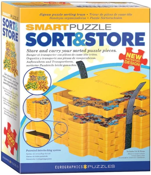 Trieur de pièces pour puzzle - 1000p - 20X20X2 cm