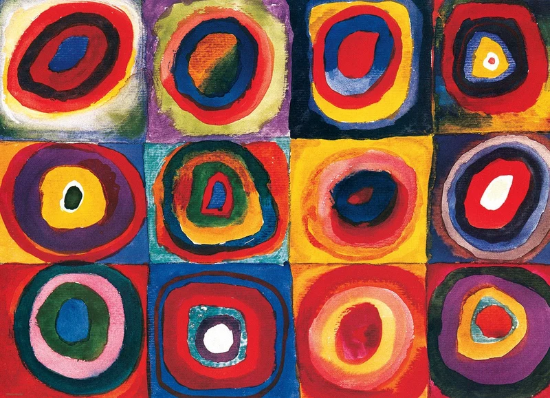 Puzzle Eurographics - 1000 p - Etude de couleurs - Kandinsky