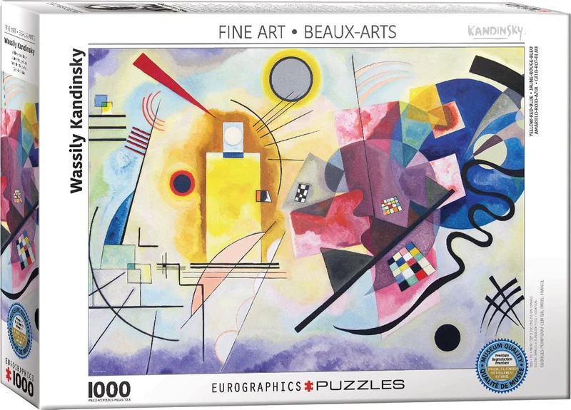 Puzzle Eurographics - 1000 p - Jaune Rouge Bleu - Kandinsky