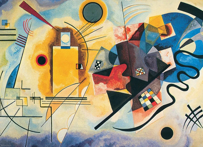 Puzzle Eurographics - 1000 p - Jaune Rouge Bleu - Kandinsky