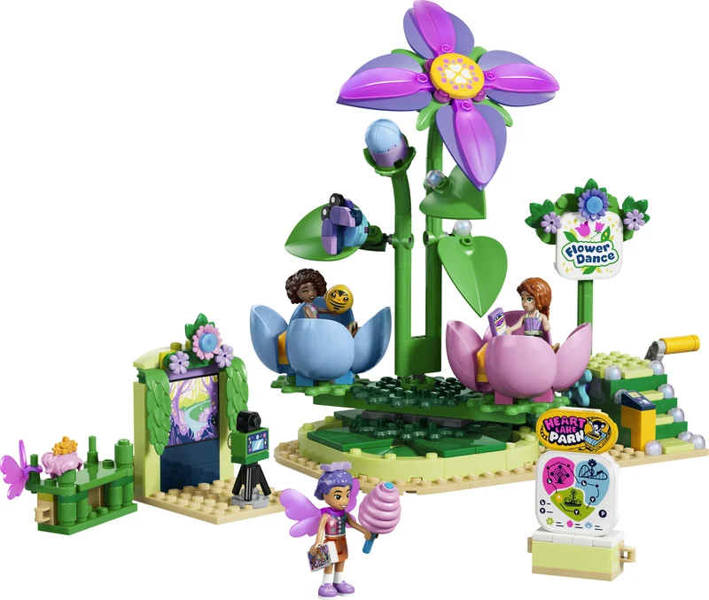 Le manège des fleurs tournoyantes féériques