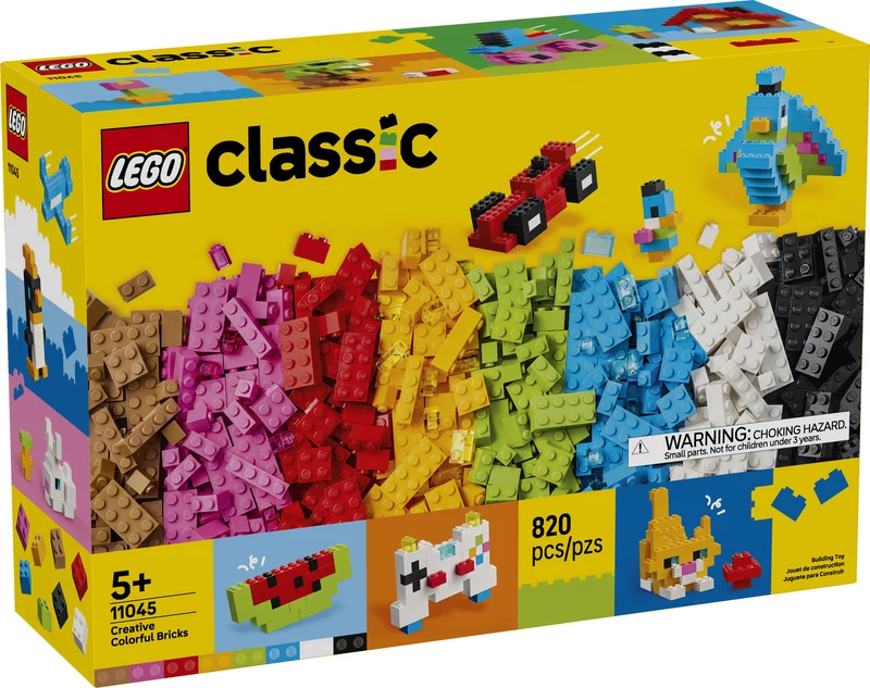 Les briques créatives colorées