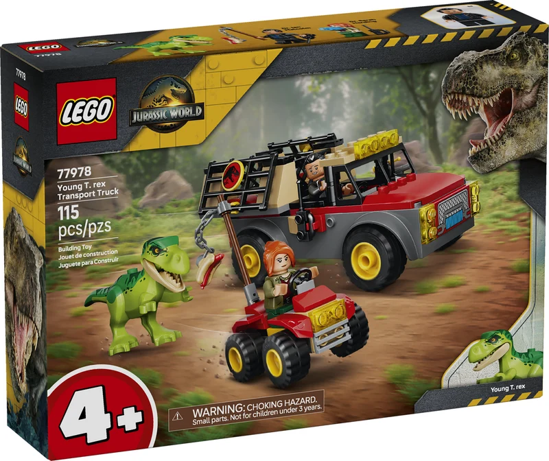 Le camion de transport du jeune T. rex