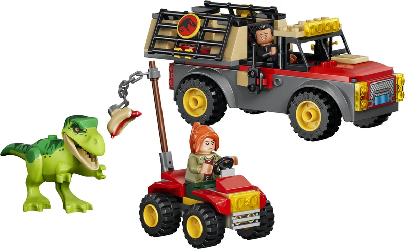 Le camion de transport du jeune T. rex