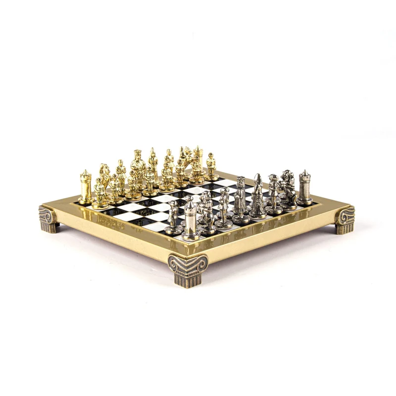 Ensemble jeu d'échecs en métal - Byzantin - Manopoulos