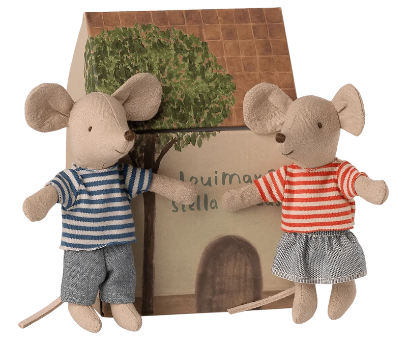 Louimax Et Stella, Petit Frère Et Petite Sœur Souris