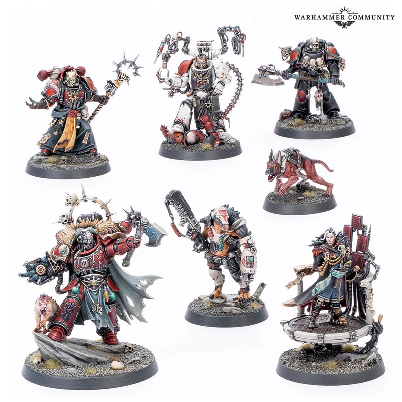 Chaos Space Marines - Huron Blackheart et les maîtres du Maelström