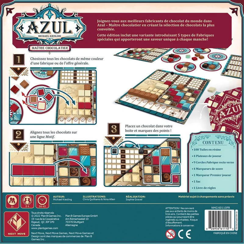 Azul: version chocolat