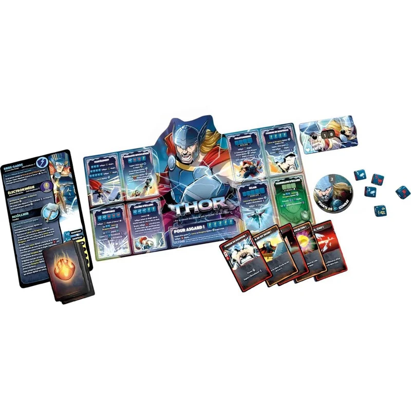 Dice Throne Marvel : Scarlet Witch-Thor-Loki-Spiderman Miles Morales