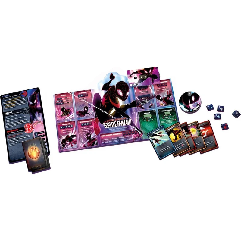 Dice Throne Marvel : Scarlet Witch-Thor-Loki-Spiderman Miles Morales