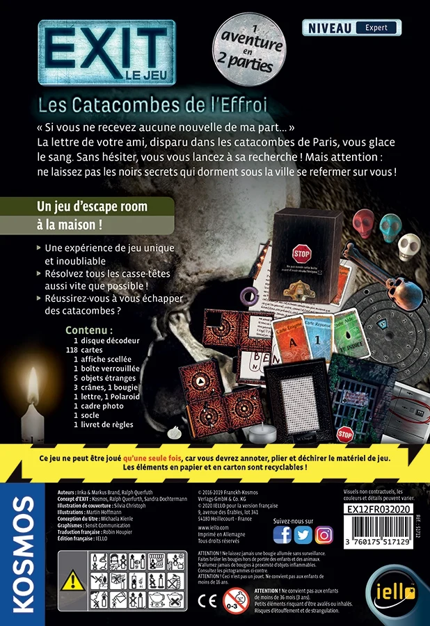 EXIT – Les Catacombes de l’Effroi (Expert)