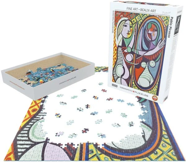 Puzzle Eurographics 1000 pièces- Jeune fille devant un miroir - Picasso