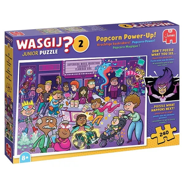 Wasgij Junior #2, Popcorn Magique ! (240 pcs)