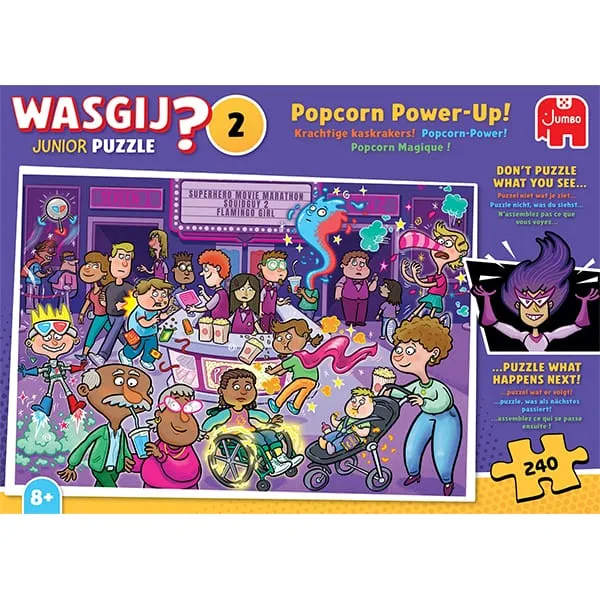 Wasgij Junior #2, Popcorn Magique ! (240 pcs)