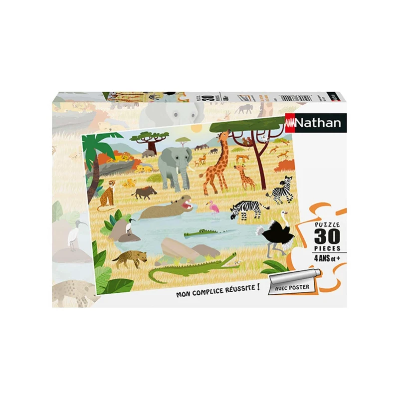 Les animaux de la savane (30 pcs)