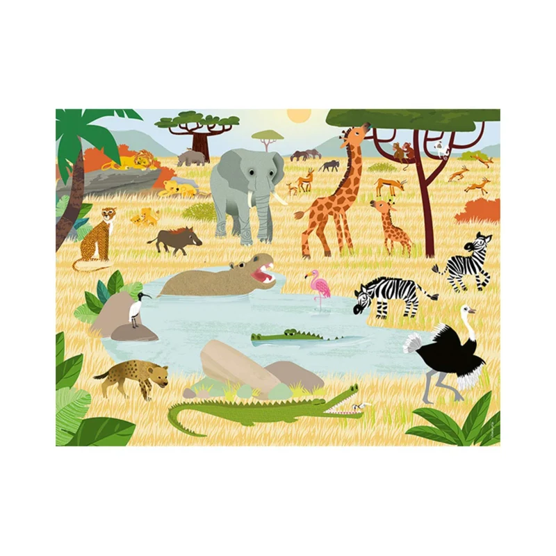 Les animaux de la savane (30 pcs)