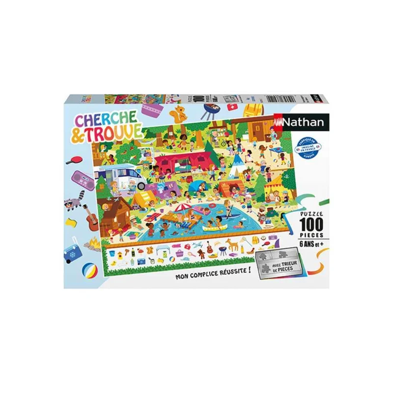 Au camping (Cherche et trouve) (100 pcs)