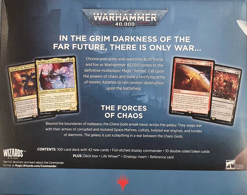 MTG 40k Univers Infinis Commander The Ruinous Powers (EN)