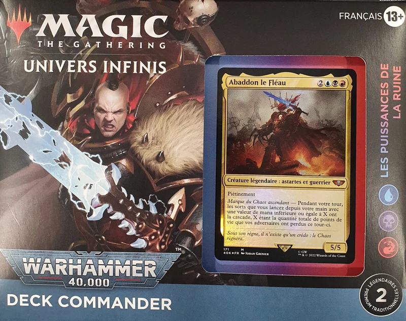 MTG 40k Univers Infinis Commander Les Puissances de la Ruine (FR)