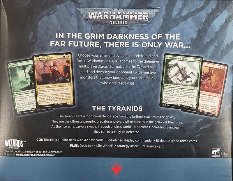 MTG 40k Univers Infinis Commander Tyranid Swarm (EN)