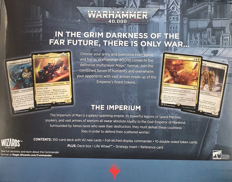 MTG 40k Univers Infinis Commander Forces of the imperium (EN)