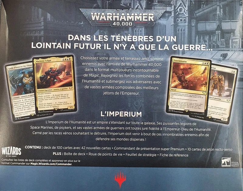 MTG 40k Univers Infinis Commander Forces de l'Imperium (FR)