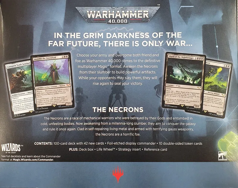 MTG 40k Univers Infinis Commander Necron Dynasties (EN)