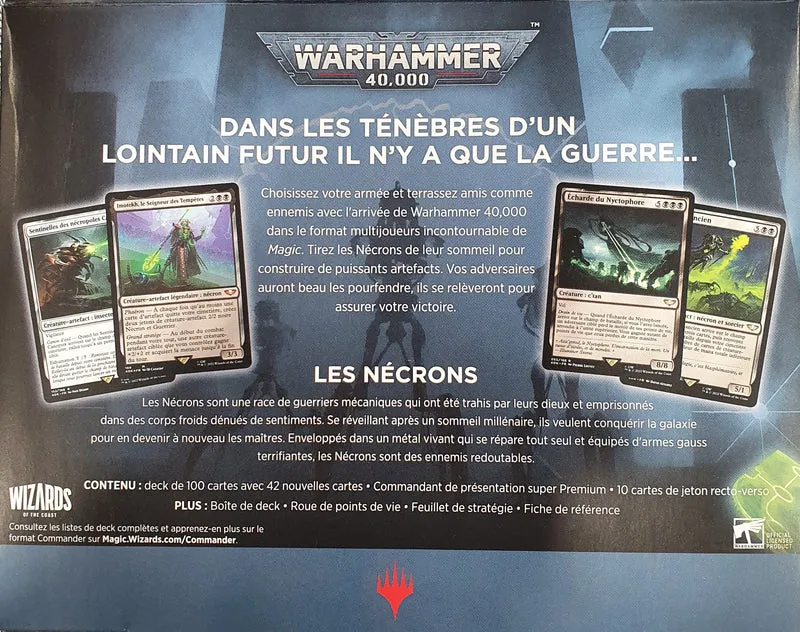 MTG 40k Univers Infinis Commander Dynasties Nécrons (FR)