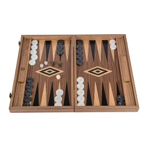 Backgammon 30cm Noyer