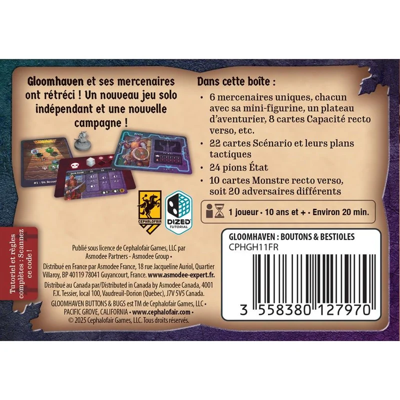 Gloomhaven – Boutons & Bestioles