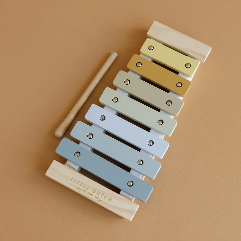 Xylophone en bois bleu