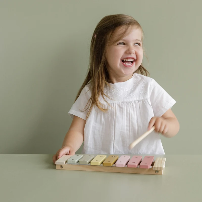 Xylophone en bois rose
