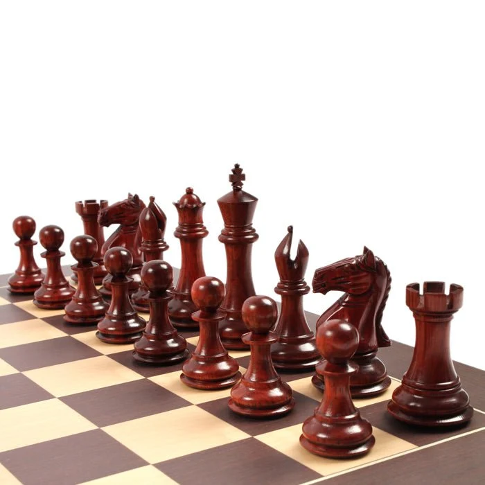Ensemble jeu d'échecs Suprême en Wengé - Pièces palissandre et buis